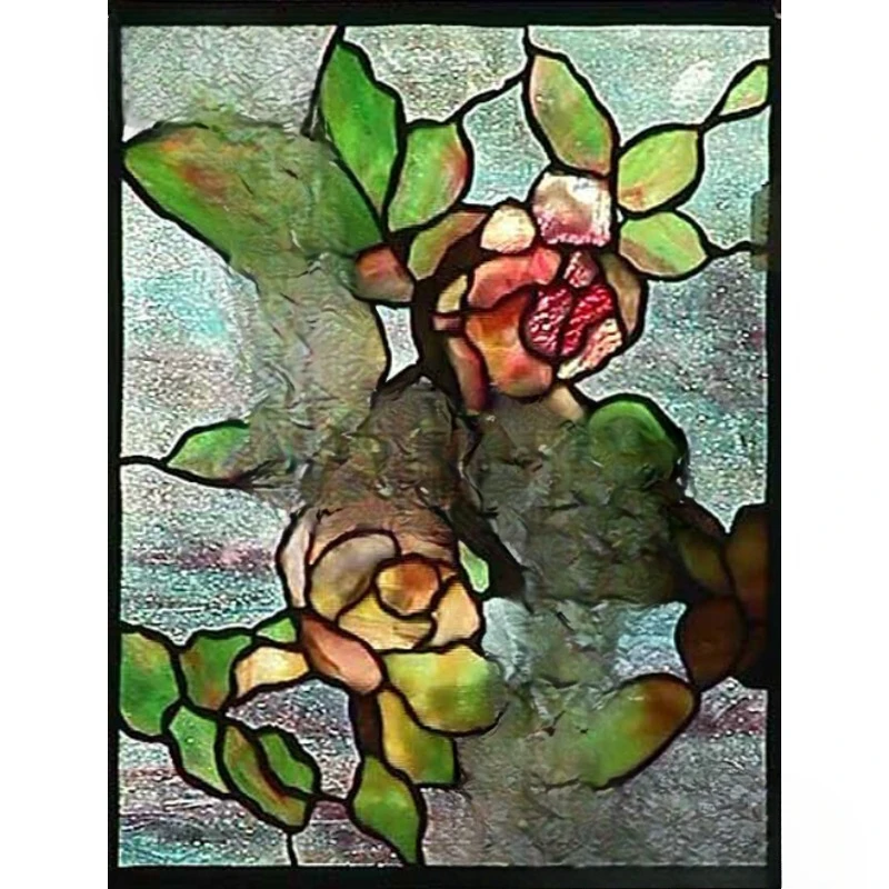 Stained glass stained glass church hand painted art glass