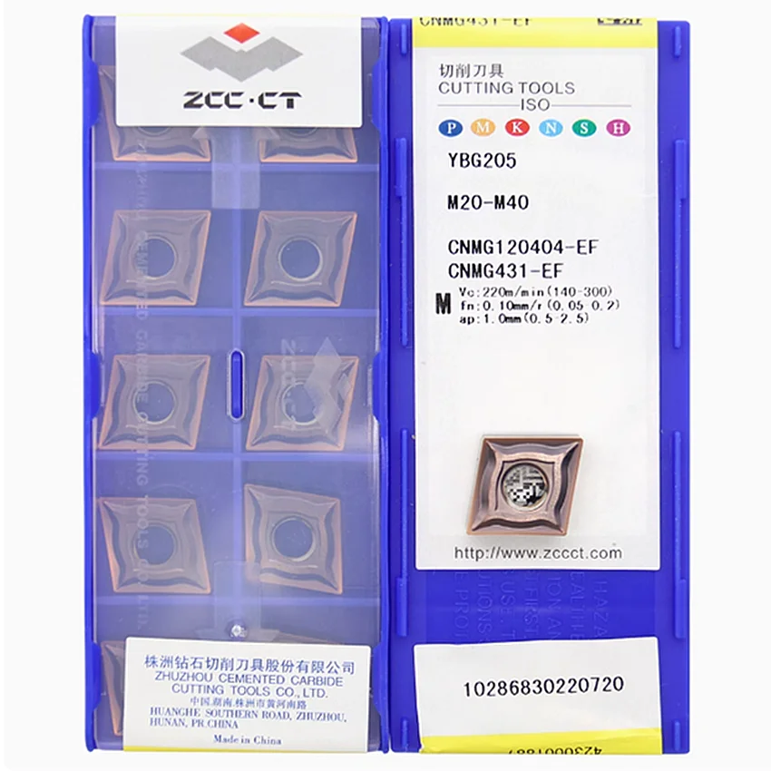 

CNMG120404-EF YBG205 YBG202 YBG102 YBM153 YBG205H YBM215 ZCC.CT CNMG120404 CNMG431 CNC carbide inserts Turning inserts 10pcs/box