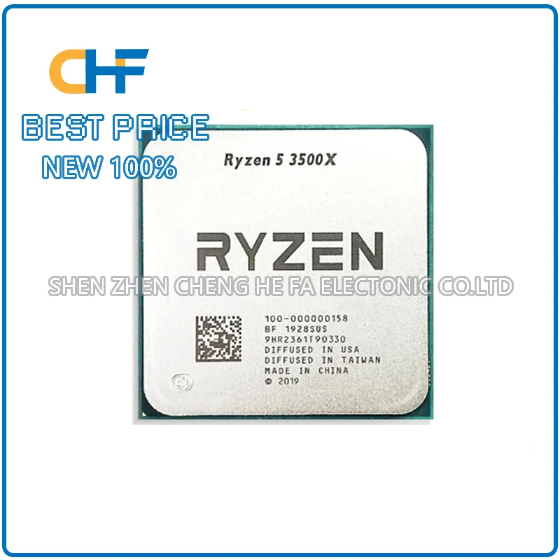 R5 3500X 3.6 GHz Six-Core Six-Thread CPU Processor 7NM 65W L3=32M 100-000000158 Socket AM4