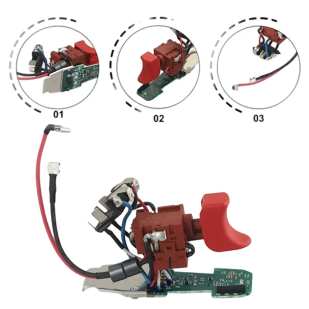 Cordless Drill Switch Electronics Module Switch High Sensitivity Trigger For Power Tool Repair For GSR10.8-2-LI