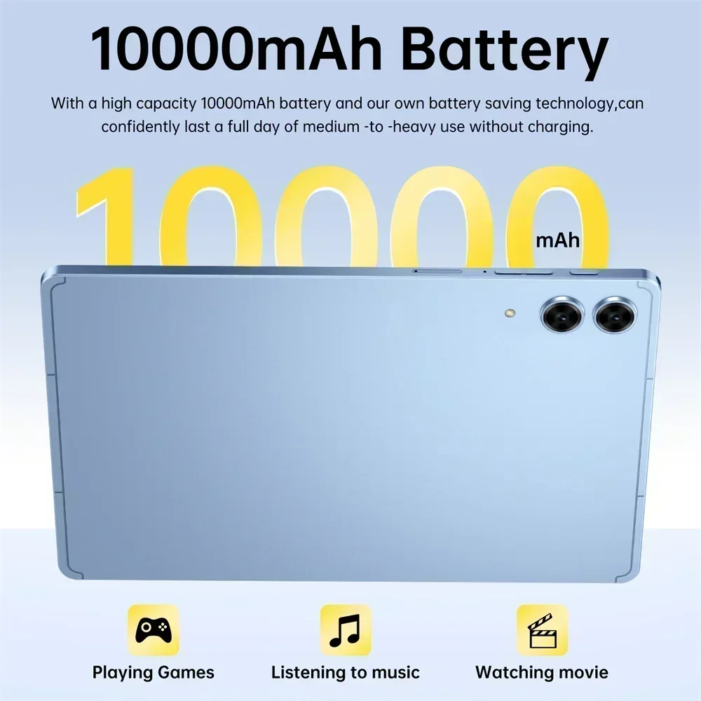 2026 الأصلي الوسادة 10 الترا اللوحي أندرويد 15 أقراص 10.1 بوصة سنابدراجون 8 Gen3 5G ثنائي الشريحة تبويب 22 جيجابايت + 2 تيرا بايت 10000 مللي أمبير واي فاي جوجل #4