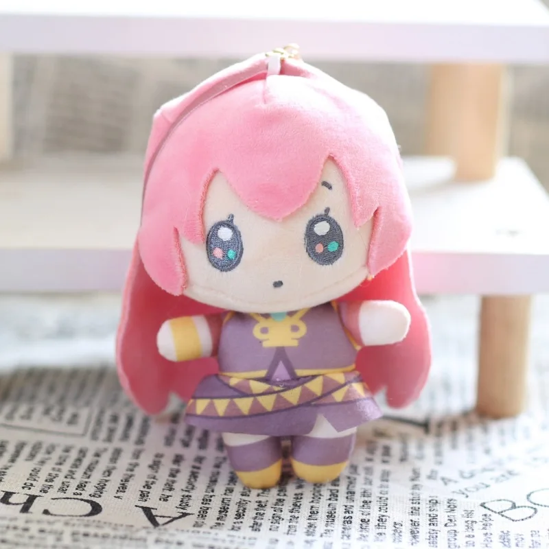 14cm Hatsune Miku Plush Keychain Kawaii Anime KAITO MEIKO Series Len Rin Doll Cute Cartoon Key Chain Pendant Accessories Gift