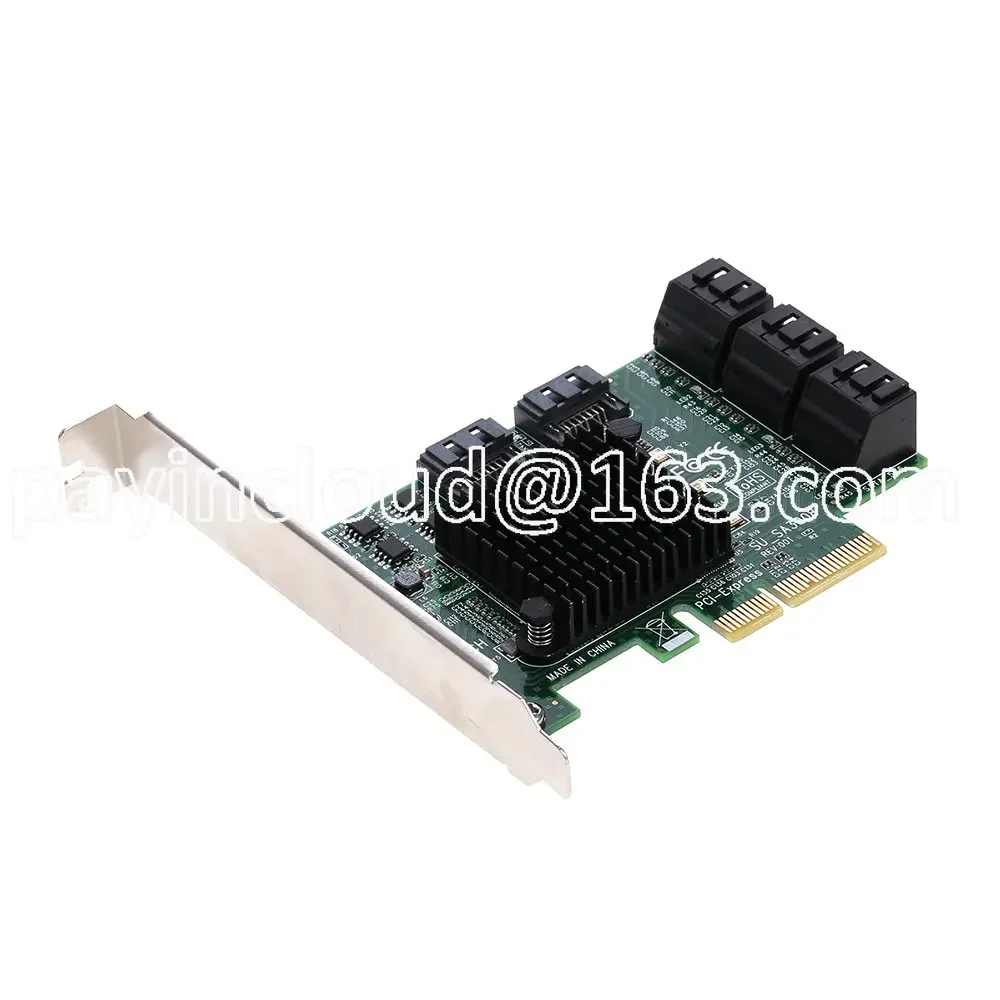 PCI-E SATA III 8 Ports Adapter Card PCI Express To  Controller   Expansion  with Low Profile Bracket