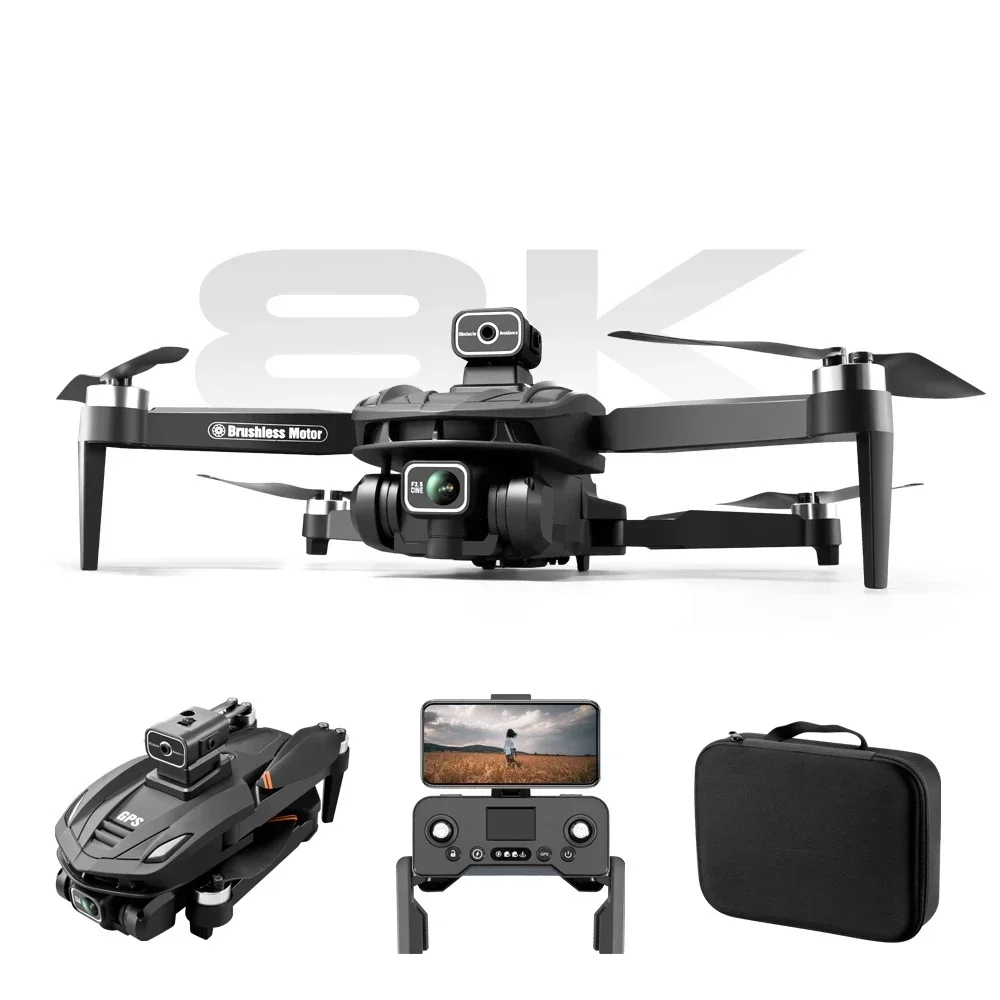 GPS Drone 8K Professional HD Dual Camera 5G Wifi fotografia Brushless ostacolo pieghevole Quadcopter RC distanza 2KM Dron Toys