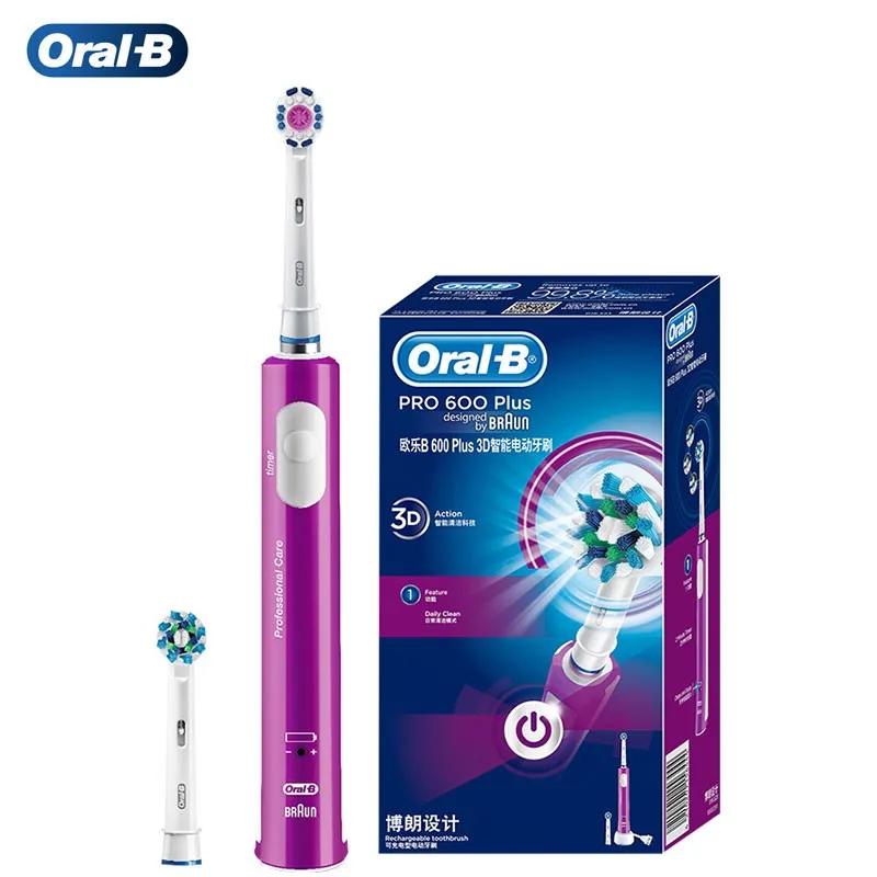 

Oral B Sonic Electric Toothbrush Pro600 Pro1Max Rechargeable Rotating 3D Tooth Brush Head Oral Hygiene Deep Clean Sensitive Care