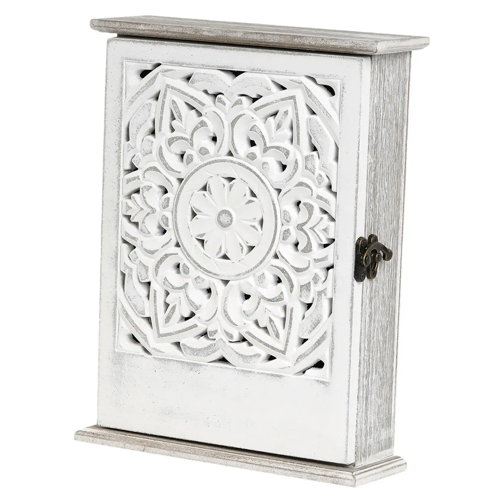 Key Box, Wooden Design, Key Storage Rack, Anti-Loss, Wall-Mounted Key Hooks,
