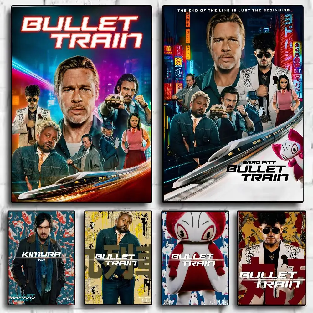 Comedy Film B-Bullet Train Poster Wall Art Poster Print Decorative Artwork for Bedroom Living Room Office Home Decoration