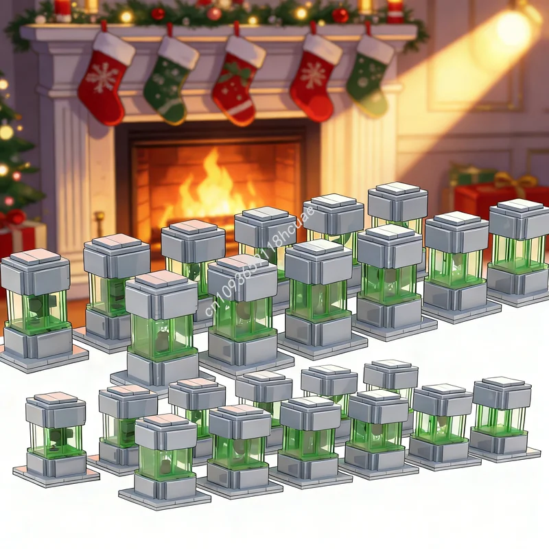 

688 деталей MOC: Модель «Артефакты предтечера архитектора» из Subnautica, конструктор, архитектурные блоки, рождественские подарки, креативные игрушки, кирпичики