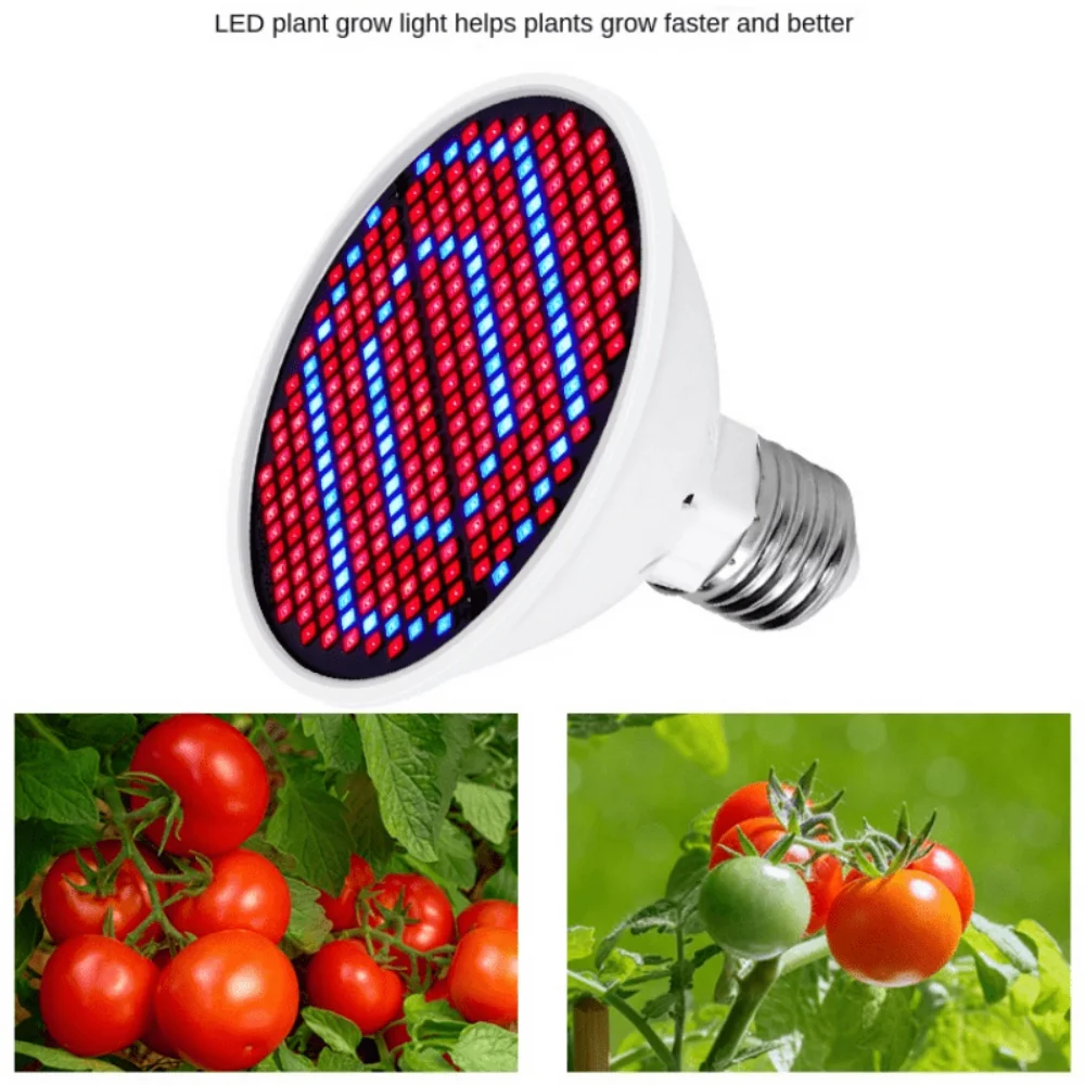 Imagem -06 - Planta de Espectro Completo Crescer Lâmpada Estufa uv Phyto Mudas Internas Crescimento de Flores 300leds E27 85265v