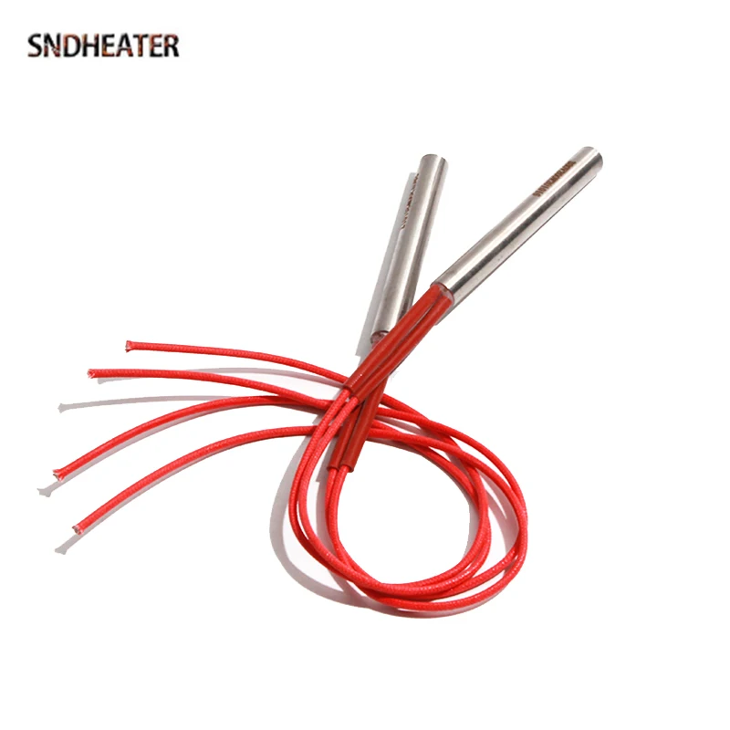 SNDHEATER 10 قطعة 220 فولت خرطوشة كهربائية عنصر التدفئة المقاومة 6x25/28/30/32/35 مللي متر 30 واط 40 واط 50 واط لآلة الختم الصناعية