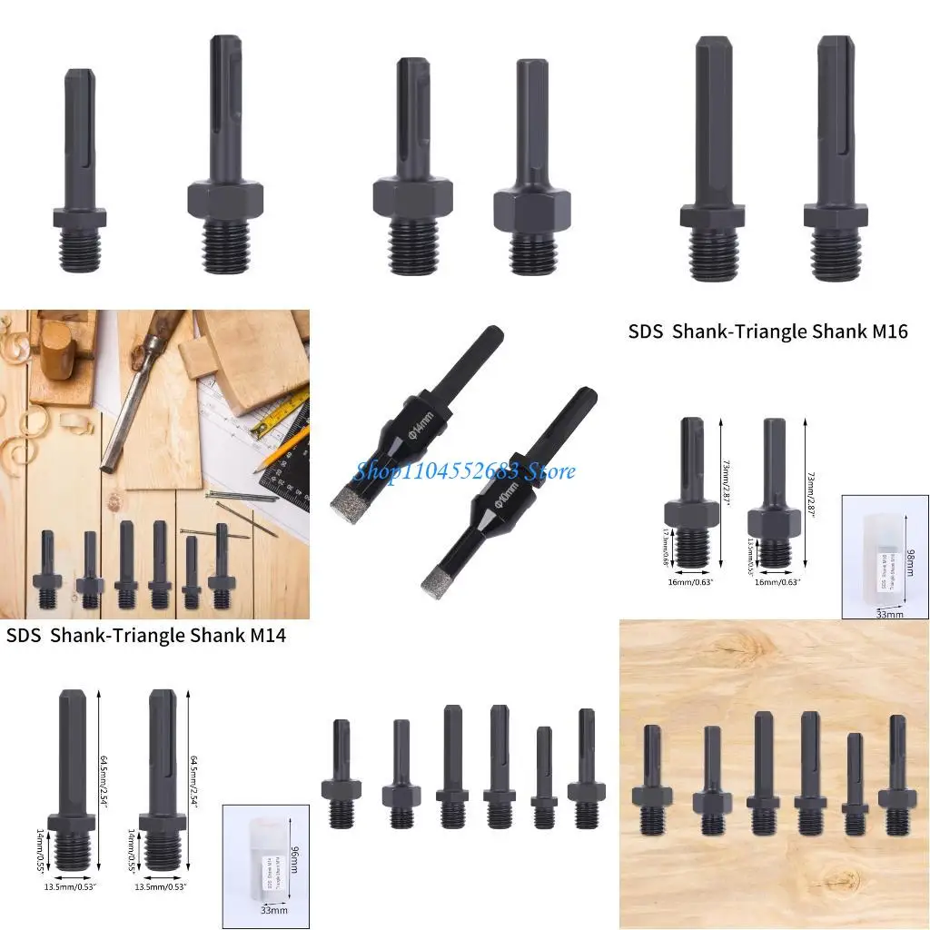 

Y6GD Upgraded Drill Adapter Stainless Steel SDS-Plus Shank Used for Hammer Drill