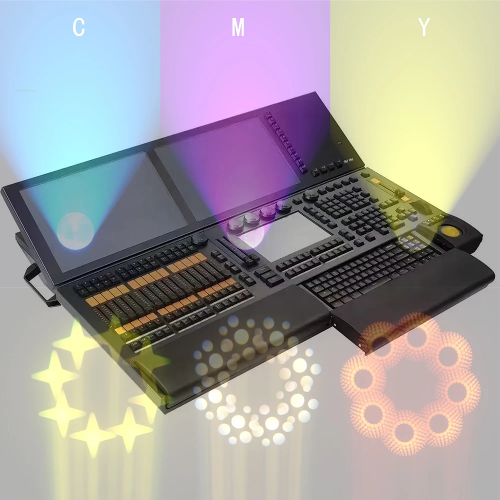 DJ Equipment Professional MA2 System Light Console Linux Operation with 60MM Electric Replay Faders Flight Case for Stage Lights