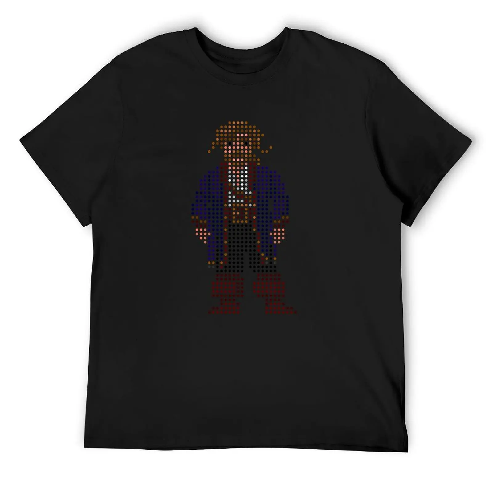 

Guybrush rounded pixels T-Shirt vintage t shirts hippie clothes men t shirts high quality