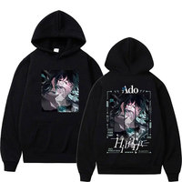 Japanese Ado Hibana WORLD TOUR 2025 Graphic Hoody Mens Women High Quality Fleece Sweatshirts Retro Oversized Long Sleeve Hoodies