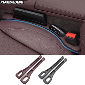 Car Seat Gap Filler Organizer Waterproof Leak Strip Car Seat Gap Plug Strip with 2 Grooves Seat Gap Storage Interior Accessories