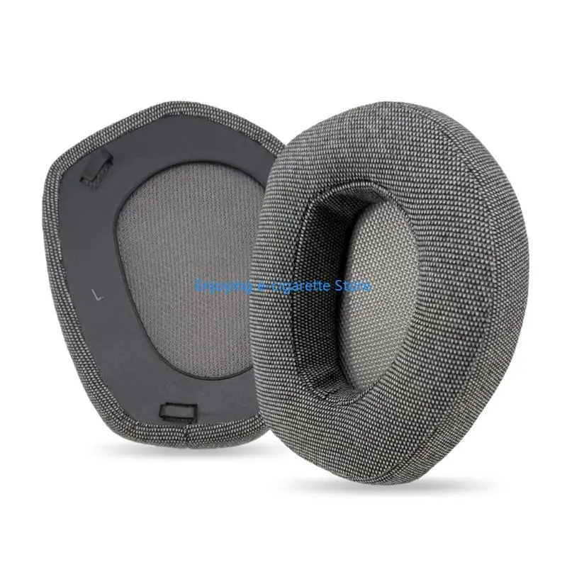 Replacement Ear Cushions for RS165 RS175 RS185 RS195 Worn Headphone Contact Areas, Gray Fabric-Covered Soft Padding with