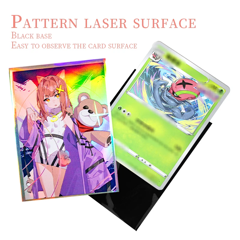 66x91mm 100PCS Cartoon Card Protector for YGO Game Cards Sleeves HD Holographic Card Sleeves Foil Board Games Card Cover