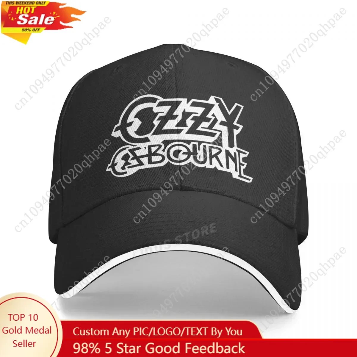 

New Ozzy Osbourne Baseball Cap Fashion Cool Unisex Ozzy Punk Rock Band Hat Men Caps