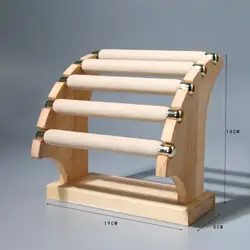Soporte de exhibición de joyería de 5 niveles, estante de almacenamiento de adorno de escritorio hecho a mano para reloj, tobillera, collar, brazalete