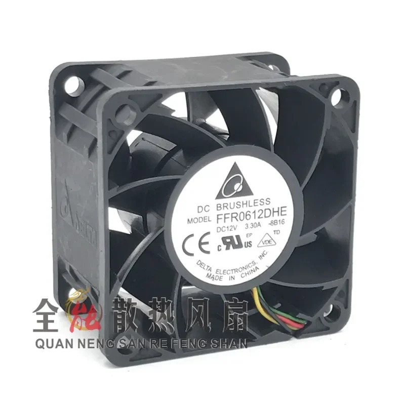 for DELTA 6038 FFR0612DHE 12V 3.30A 6CM Ultra Violent Server Cooling Fan