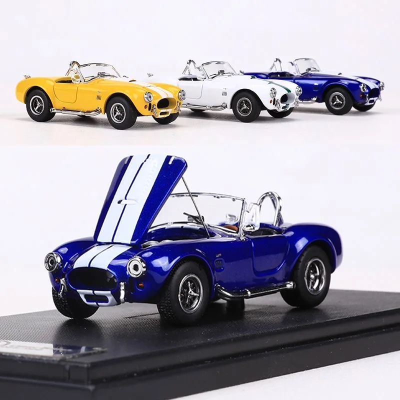 Fine Works 1:64 Ford Shelby 427 conversível clássico carro simulação liga modelo conjunto em estoque