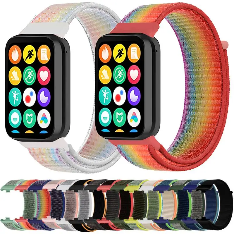

xDfind нейлоновый ремешок для часов с застежкой-липучкой для Xiaomi Smart Band 9 Pro/8 Pro/Redmi Watch 5/4 аксессуары