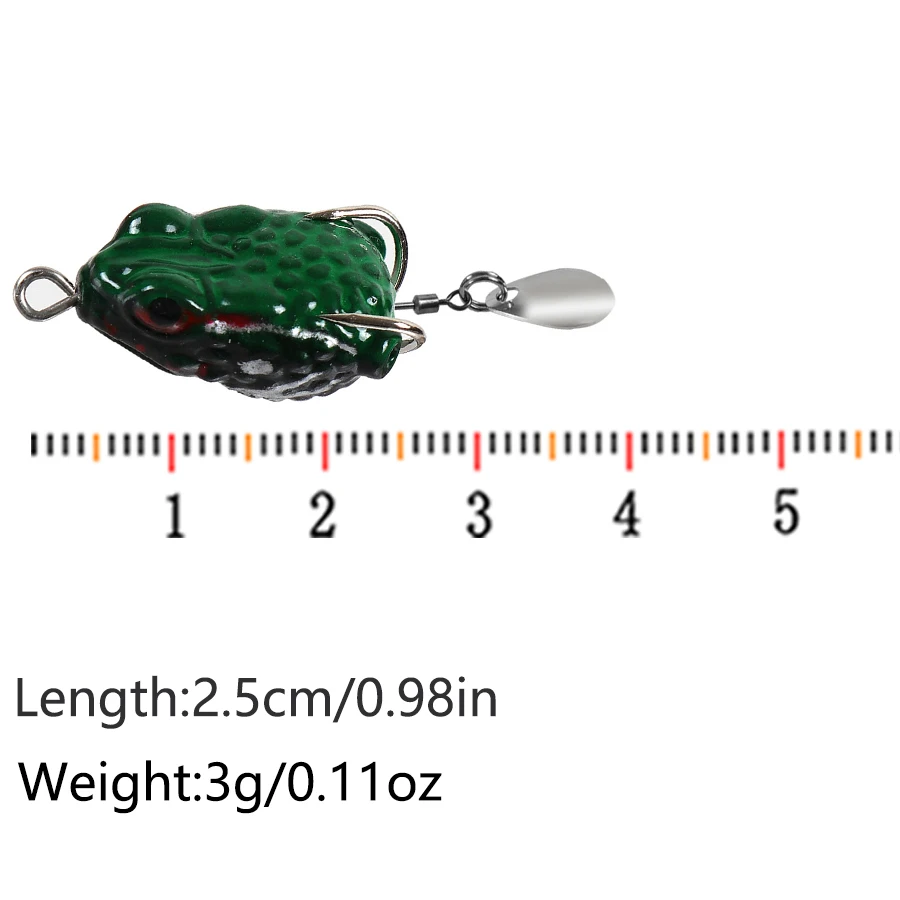 Rana flotante swimbait con lentejuelas y anzuelos dobles para lucio - imagen 3