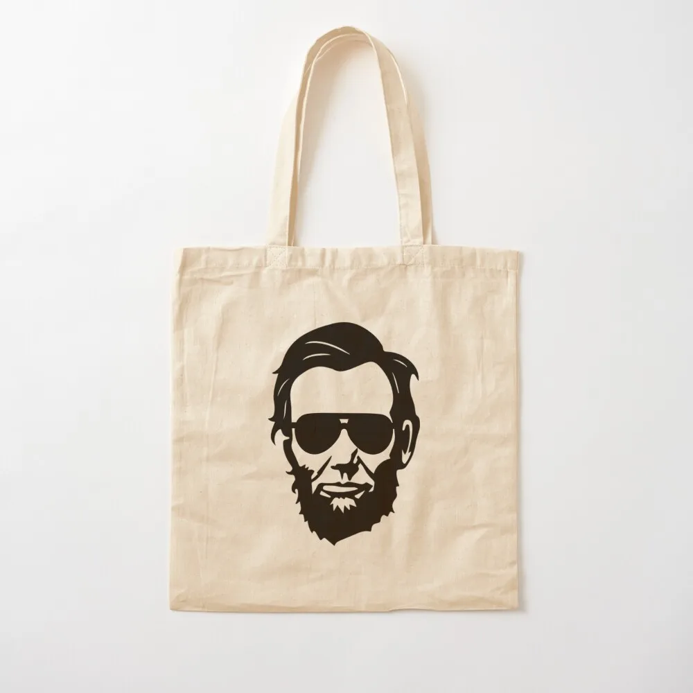 Funny Abraham Lincoln Sunglasses Honest Abe USA Tote Bag Fabric bag Women's shopping bag sacs de shopping Canvas Tote