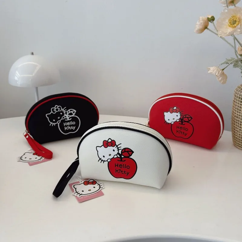 

Kawaii Hello Kitty Makeup Bag Cute Cartoon Large Capacity Storage Bag Travel Women Supplies Desktop Decoration Student Wholesale