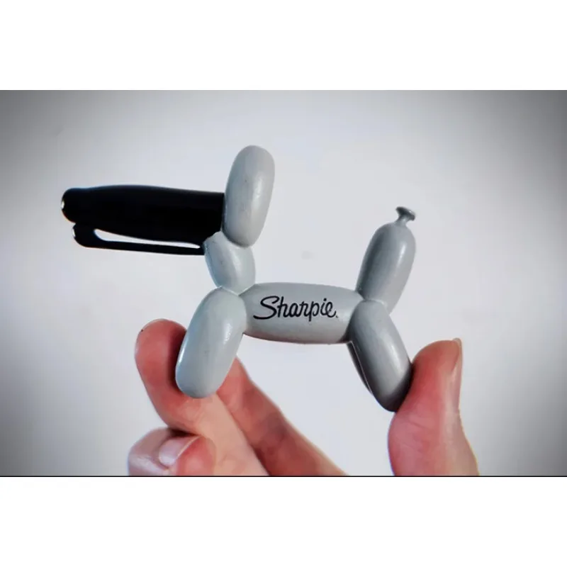 Twister Sharpie by Danny Weiser Magic Trick Turns Sharpie Pen into Balloon Dog Instant Transformation Resin Gimmick Close Up