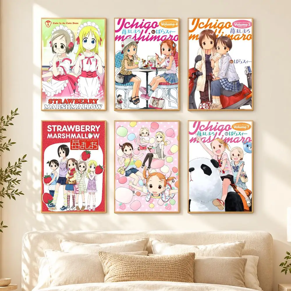 anime Ichigo Mashimaro Poster Poster HD Printing Cozy Nordic Style for Home Decor for Living Room Bedroom Cafe Gift