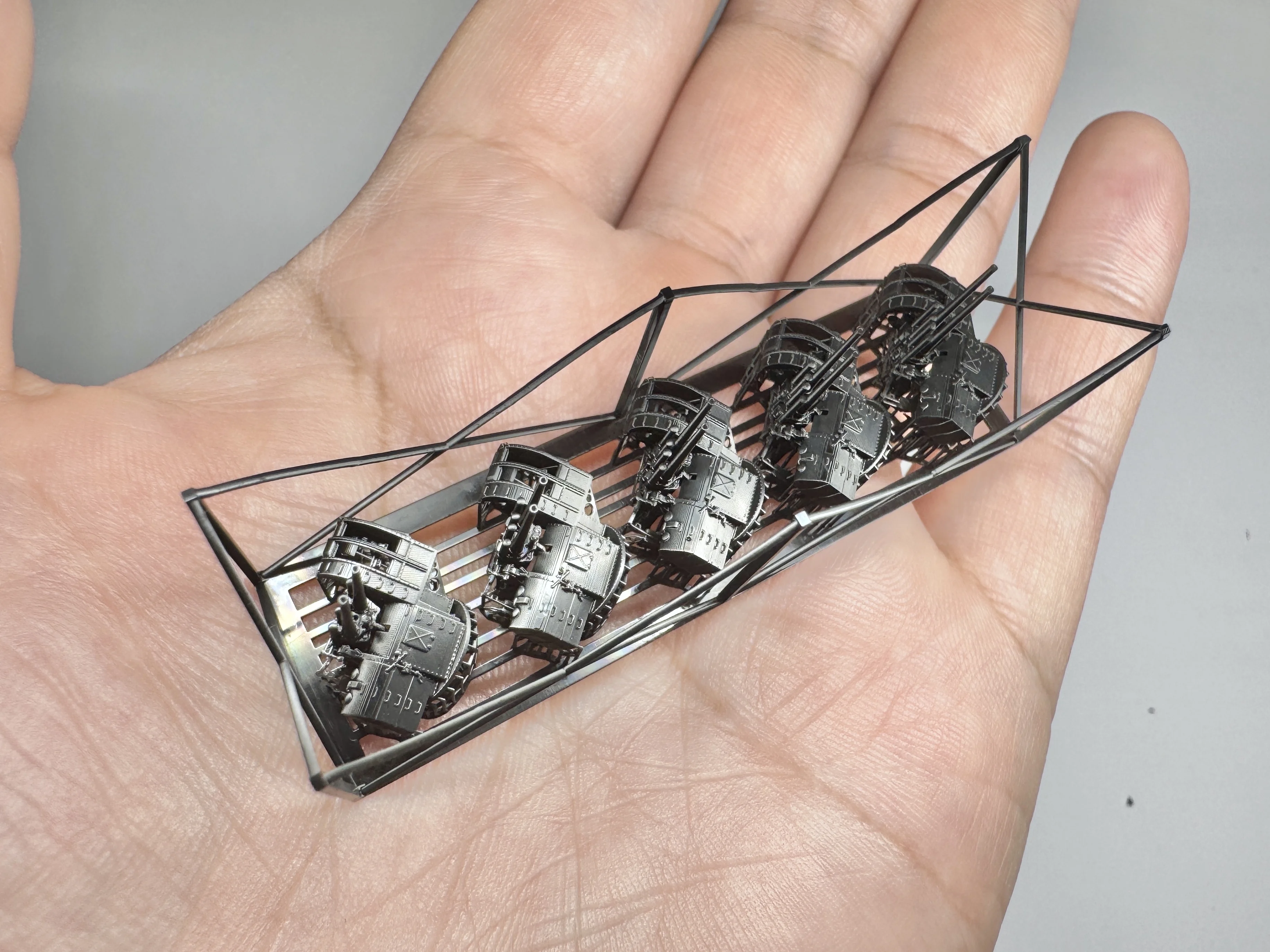 MUYI نموذج 1/350 مقياس نوع 89 127 مللي متر AA بندقية (النوع المبكر) تجميع نموذج بلاستيكي هواية الملحقات #3