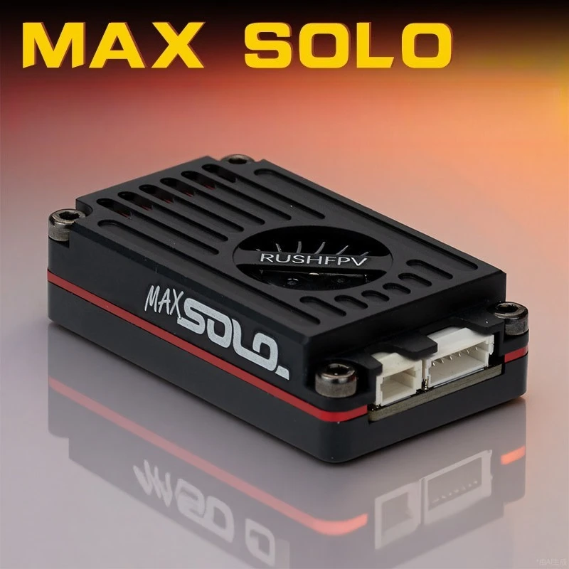

RUSHFPV MAX SOLO 5.8G Analog VTX Max 2500mW 2.5W Built-in Cooling Fan For FPV Racing Long Range Drone