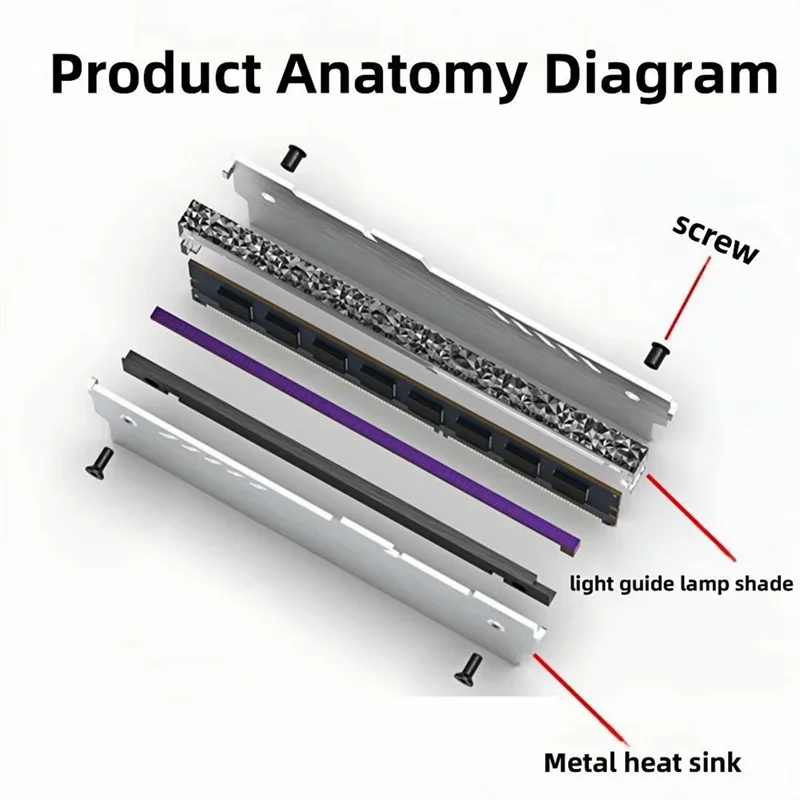 A15Q-Memory Module Cooling Vest In Aluminum With ARGB Lights, Desktop Heat Dissipation Enhancer