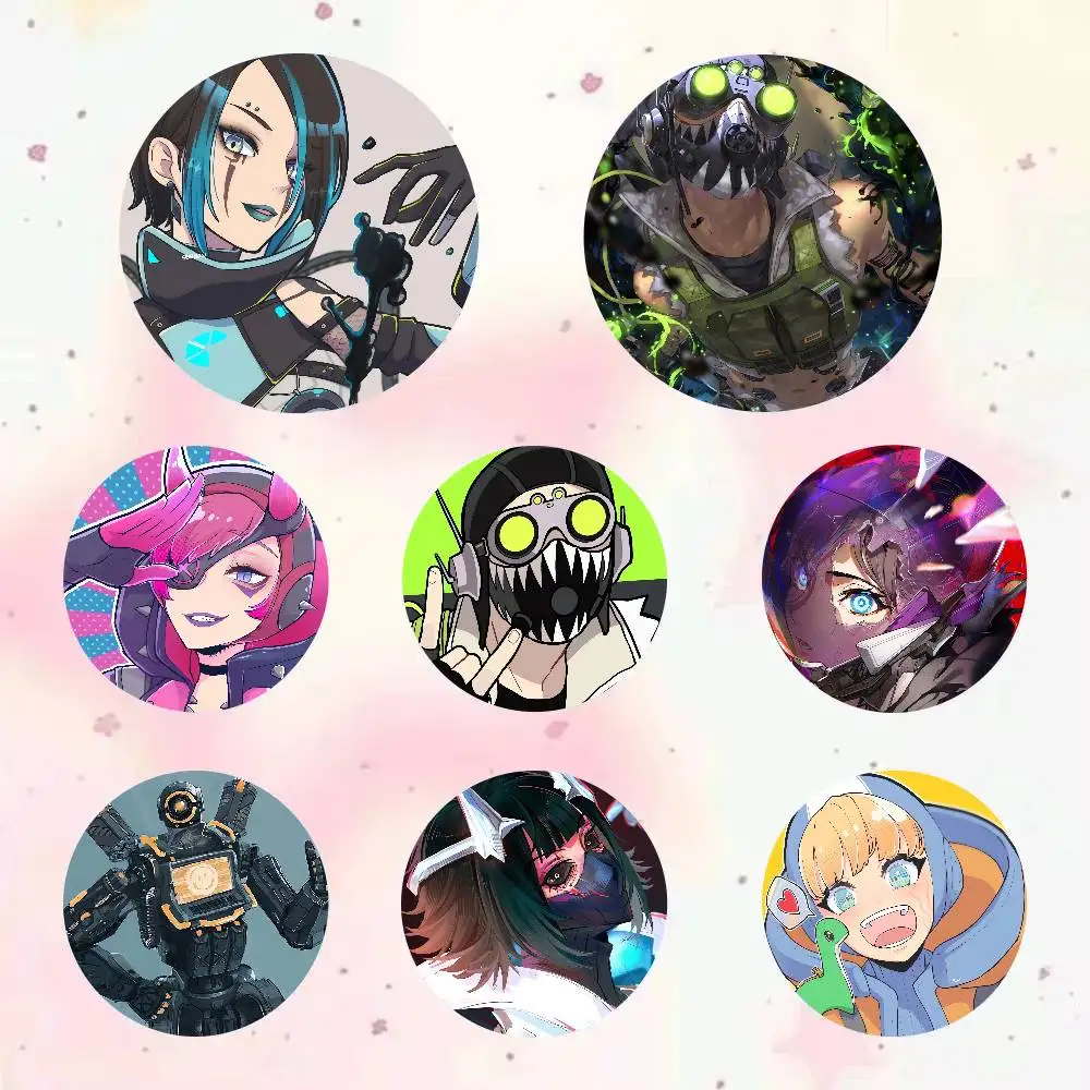 Game Apex Legends Anime Manga Pins Cartoon Badge Backpack Clothes Collar Lapel Pin Jewelry Accessories