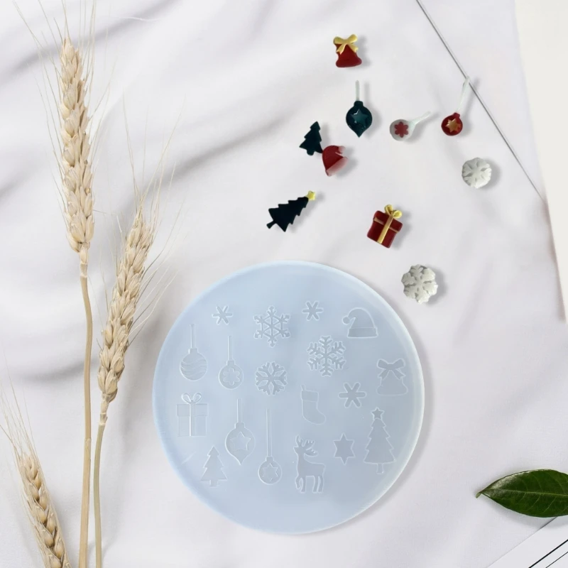 Heat Resistant Silicone Snowflake Mould Christmas Crafting Tool for Resin Art and Decorative Accessories C71A