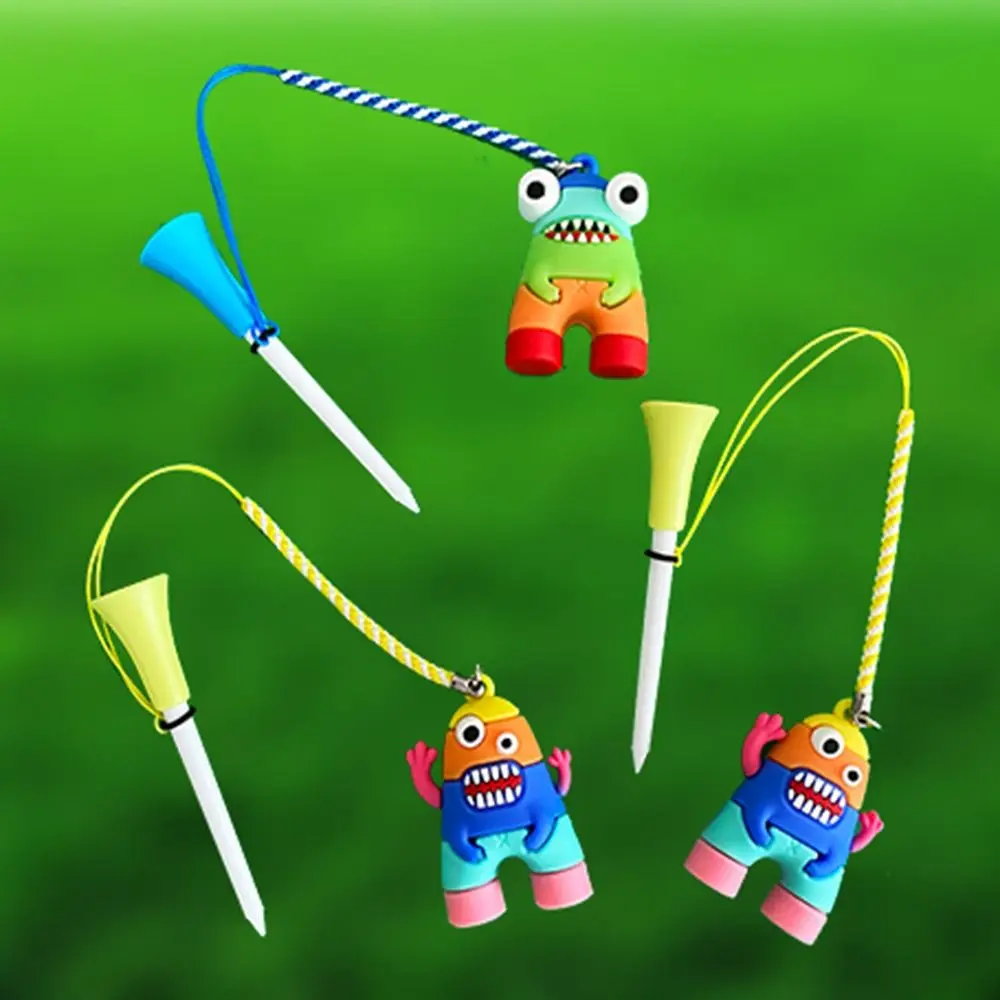 Cartoon Golf Ball Tees Prevent Loss of Astronaut Golf Rubber Tees Durable Easy To Find Golf Ball Holder Insert Into Grass