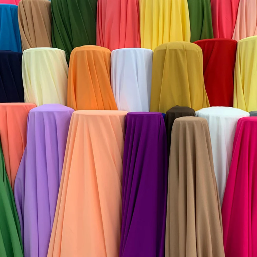 

200*150cm Tulle Chiffon Fabric Soft Fabric for Dress Lining Cloth Material Silk Fabric Georgette Fabrics Wedding