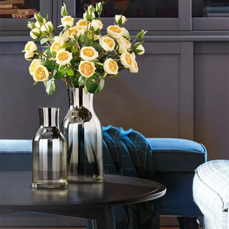 

Glass Vase Nordic Style Dinning Room Flower Vase Decoracion Para El Hogar Glass Vases Floreros Jarrones ваза