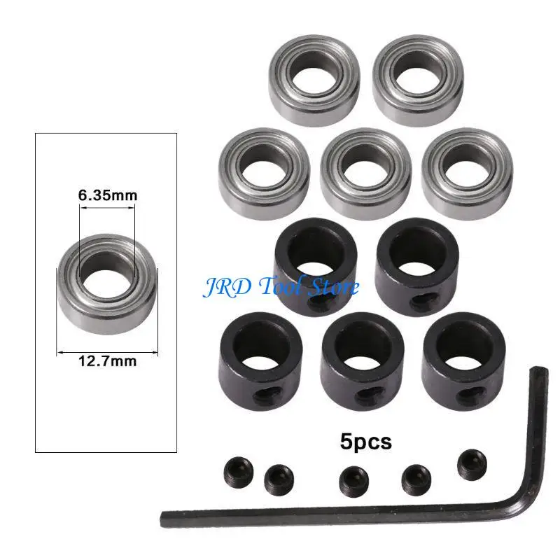 A2UD Durable Steel Bearings Accessories Fits for Milling Cutter Heads and Shank Carpentry Tool