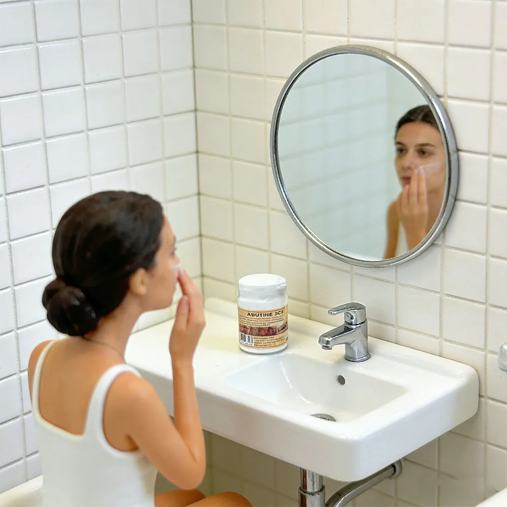 Abutine 3C3 Crema per la cura della pelle tedesca di grado salone 250 g |   Crema idratante schiarente viso e corpo per l'uso quotidiano