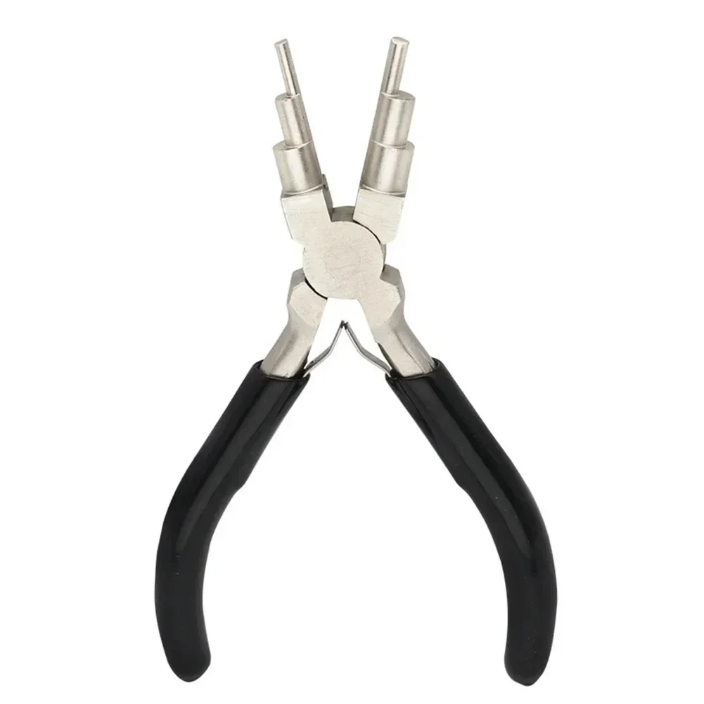 

Jewelry Pliers Multi-functional Round Nose Rubber Grips Wire Wrapping Black C-rings Heavy Duty Spare Parts Tools