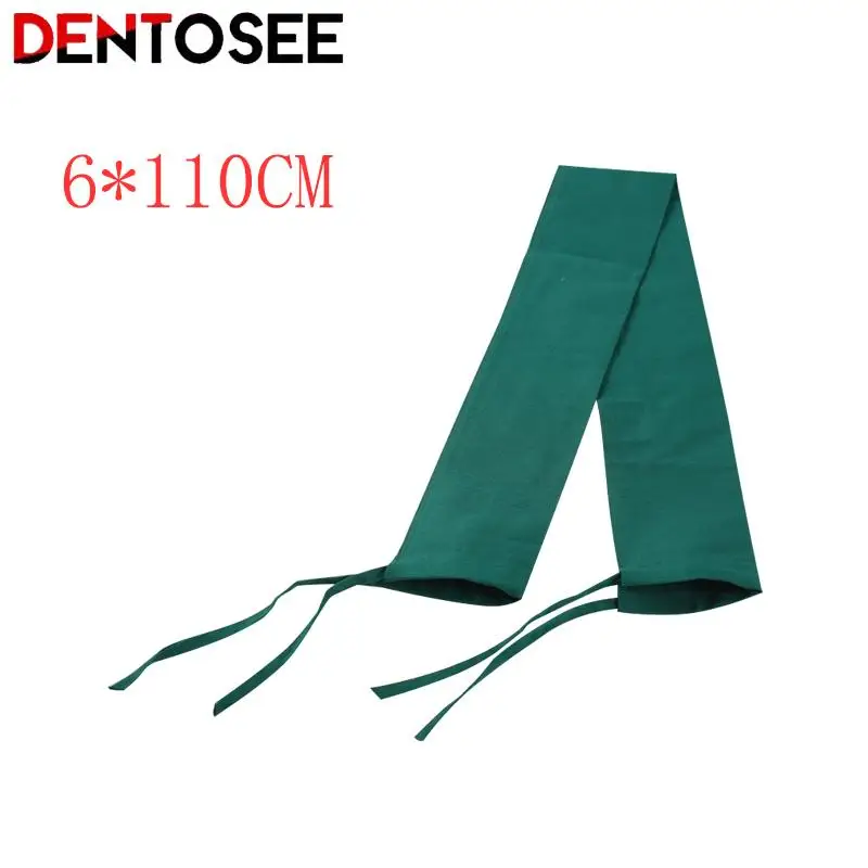 Dental Cotton Sleeve Handpiece Tube Oral Surgery Implant Cosmetic Sterilization Sleeve Dental Consumables Dark Green