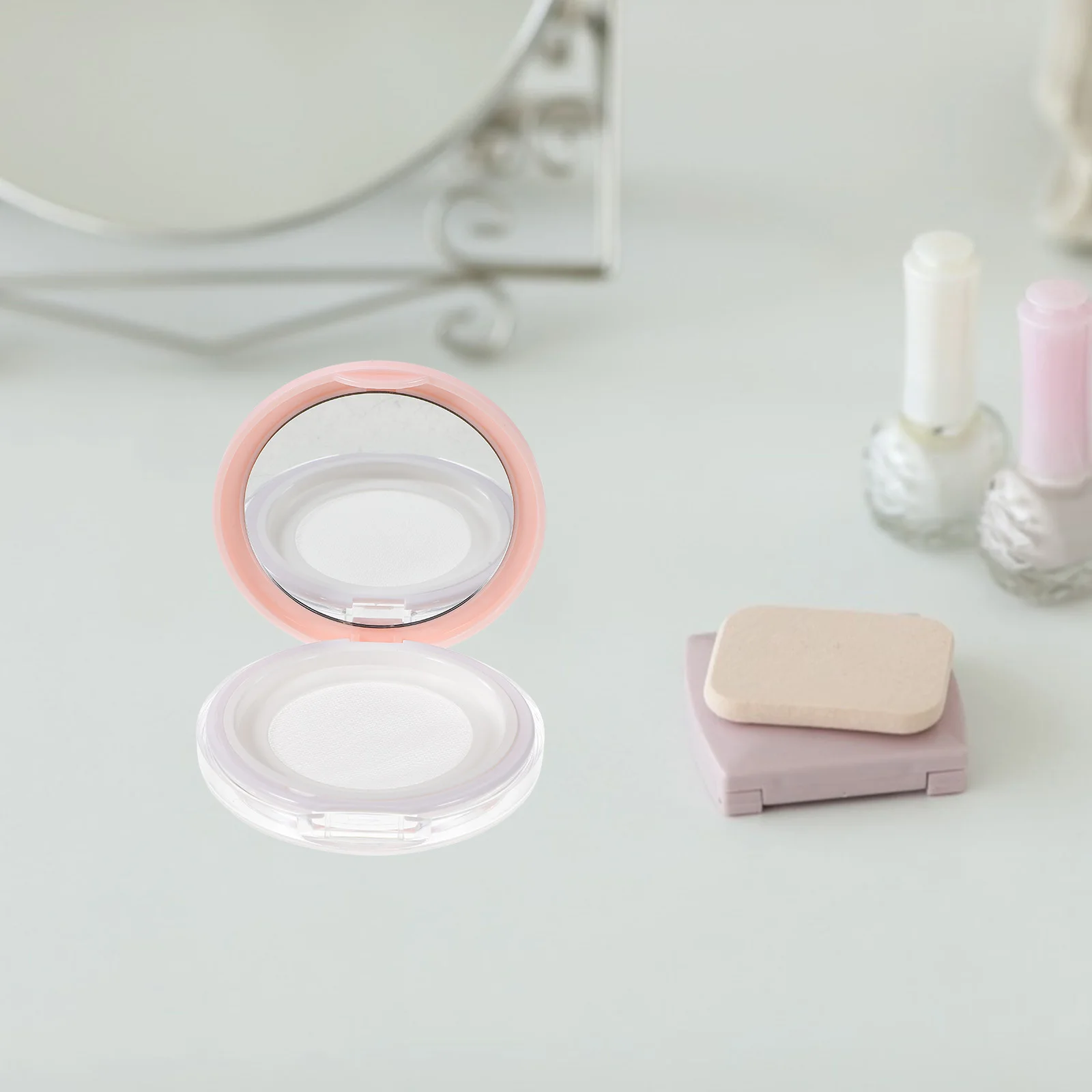 3 Pcs Loose Powder Box Cushion Foundation Case Empty Pot Shelf Travel Container Reusable Mini