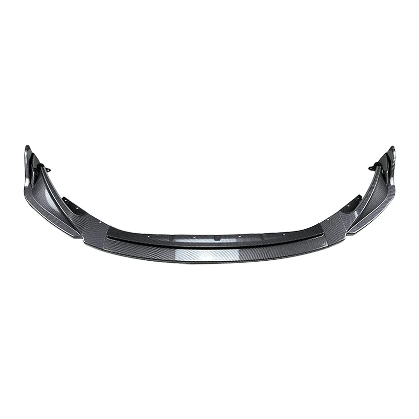 Glänzend schwarzer/Carbon-Look Frontspoilerlippe für BMW M3 G80 M4 G82 2021-2023 Frontstoßstangenschutz Unterer Splitter – Detail 2