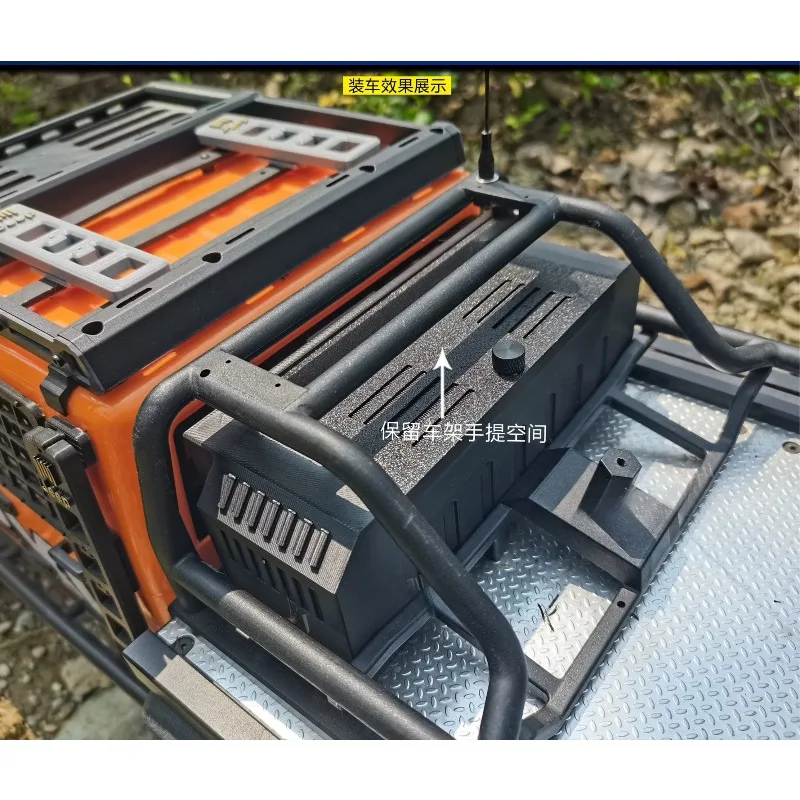 

Compatible with CROSSRC EMO XL2 1/8 RC Crawler 3D Printed Trunk Storage Box Tool Box DIY Mood Parts Direct Fit No-Damage Install