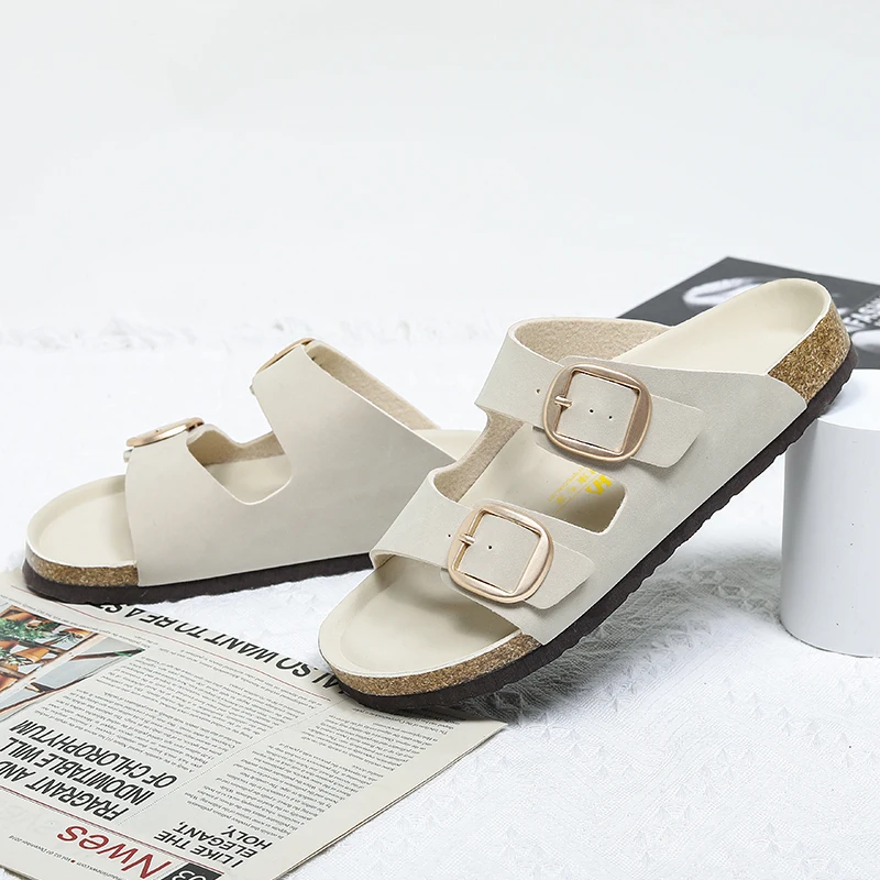 

Summer New Fashionable Women's Indoor Outdoor Two-wear Slippers Trendy Breathable Casual Slippers Beach Flat Thick Sole Sandals