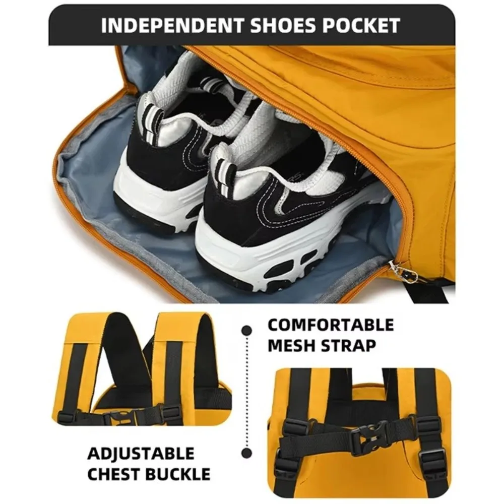 

Multifunctional Tennis Racket Backpack Large Capacity Waterproof Pickleball Bag Lightweight with Shoes Pocket Sports Bag