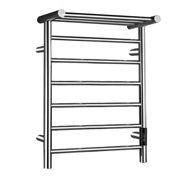 

Modern Minimalist Style Stainless Steel Wall-mounted Smart Heating Electric Towel Rack With Smart Features For Bathroom