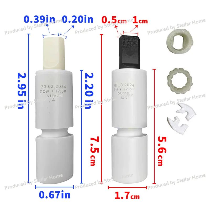 Toilet Damper Compatible with GROHE 49535000 20mm Soft Close Fit 39 Series Euro Cube Ceramic Seat